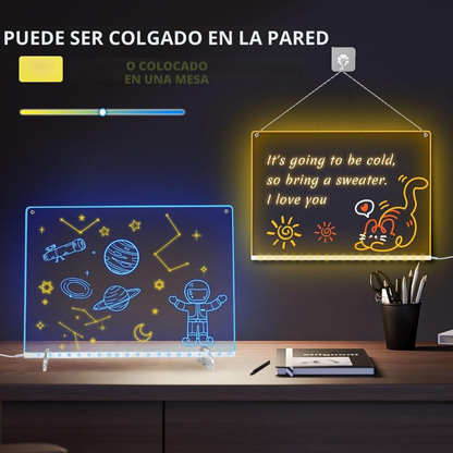 PIZARRA  LED ACRILICA 30x20