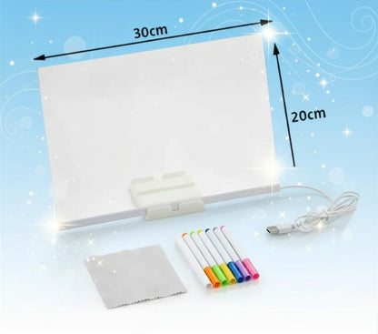 Pizarra Mágica LED + 6 Rotuladores de Colores